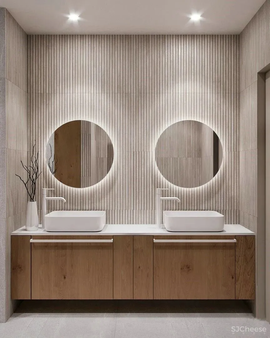 白墙太单调,用水磨石做墙面更显精致