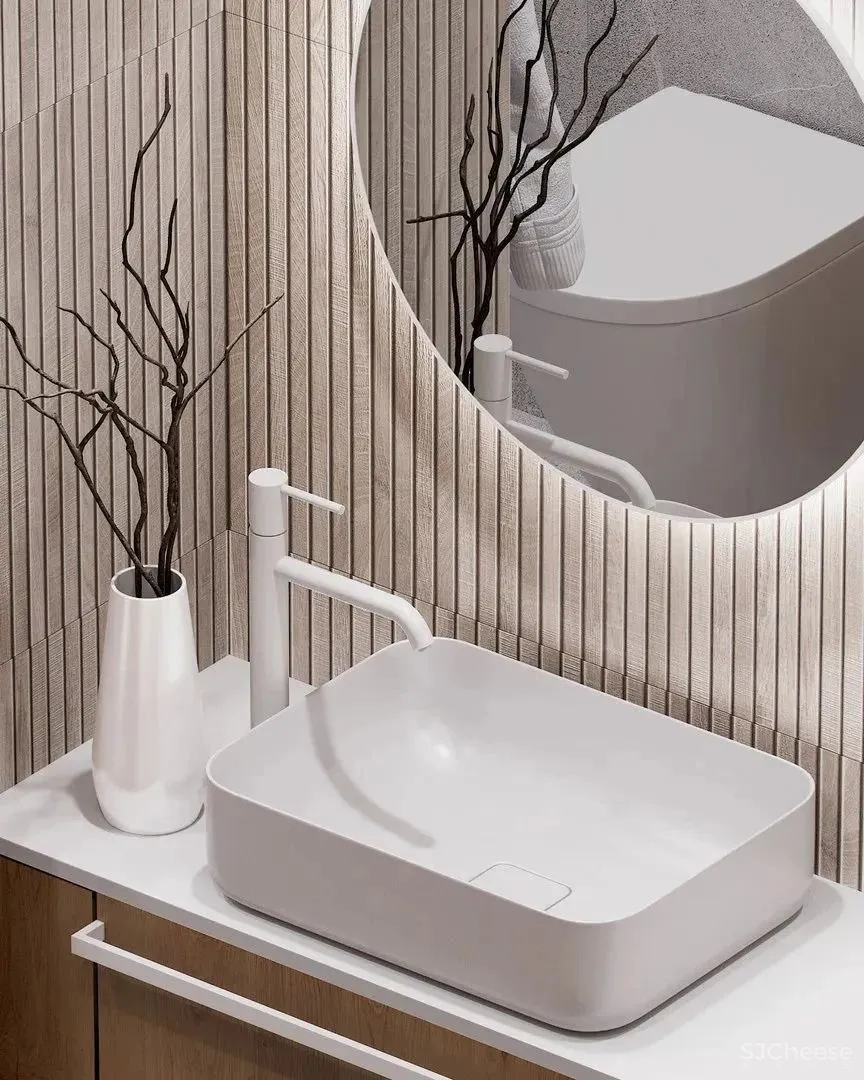 白墙太单调,用水磨石做墙面更显精致