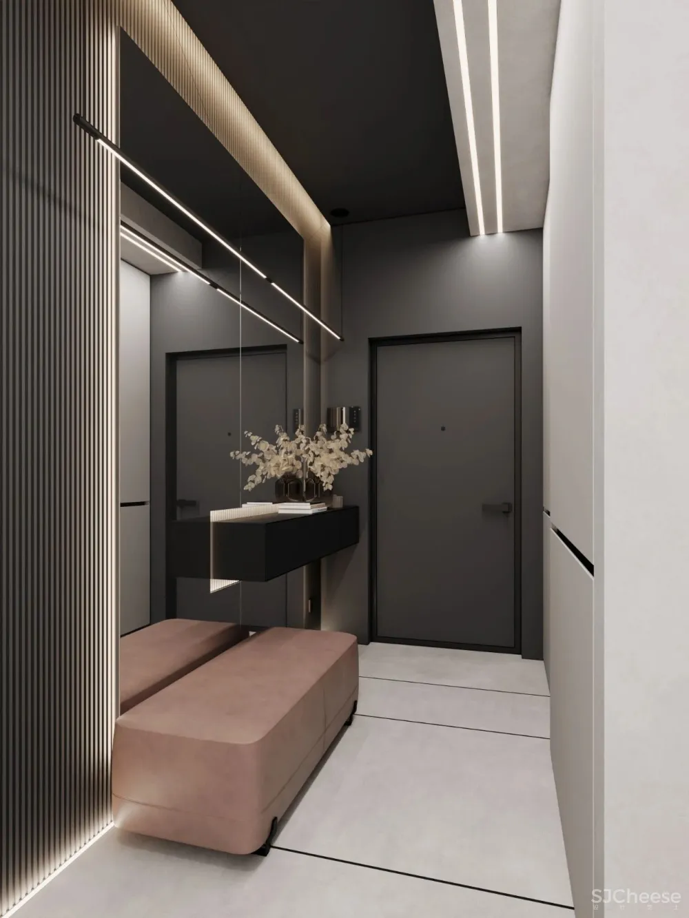 147㎡带露台的顶层复式 高级灰,气场一流!