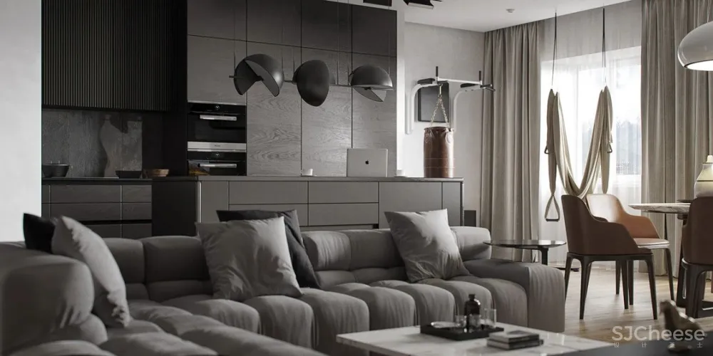 舒适的高级灰空间