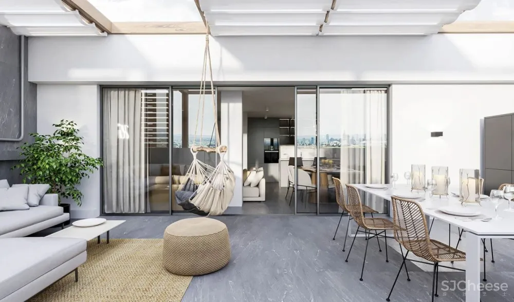 大理石与木材结合,让家更有质感!