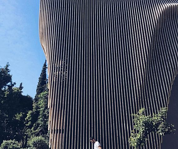 这栋房子用曲线大理石做外墙，张扬的个性之美！