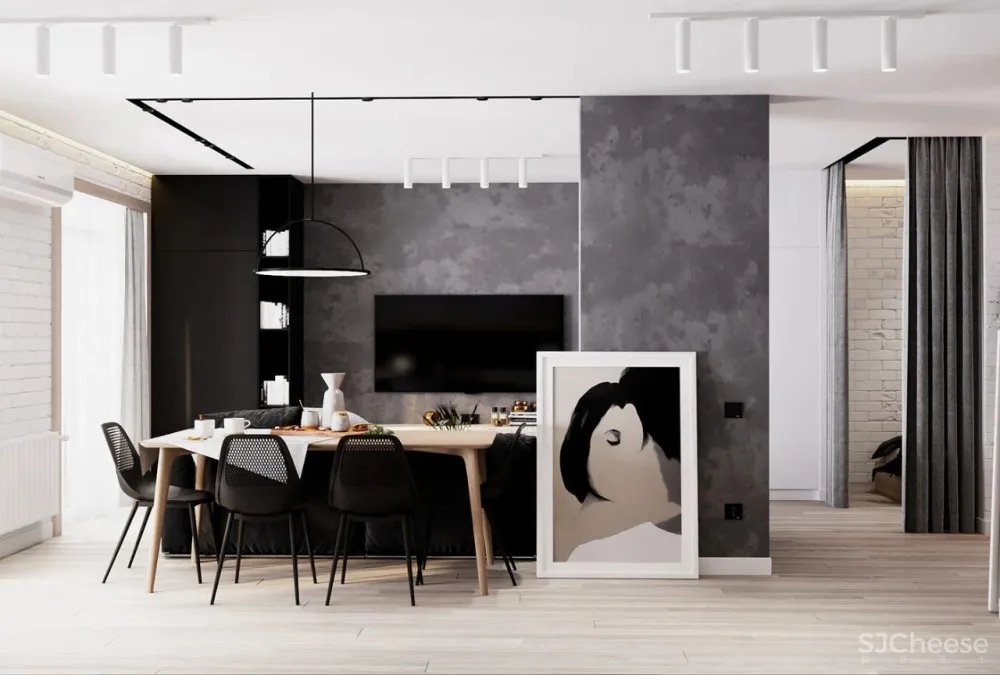 48㎡单身男人的地方,简约时尚!