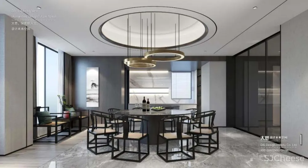 大思设计 | 虚致吉祥-极简新中别墅