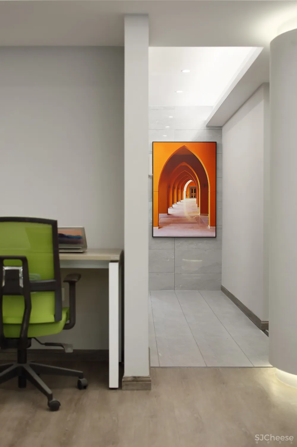 轻奢邂逅浪漫色彩，艺术视角诠释最美快印店! 史峰空间设计