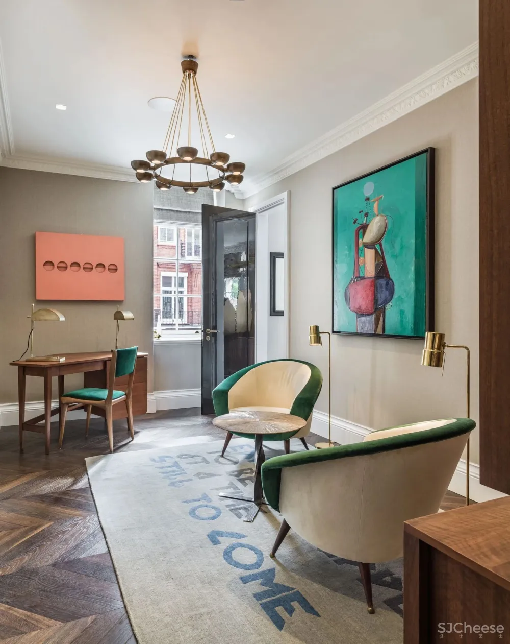 【搭-配】South Audley Street Apartment 艺术与功能性的完美结合