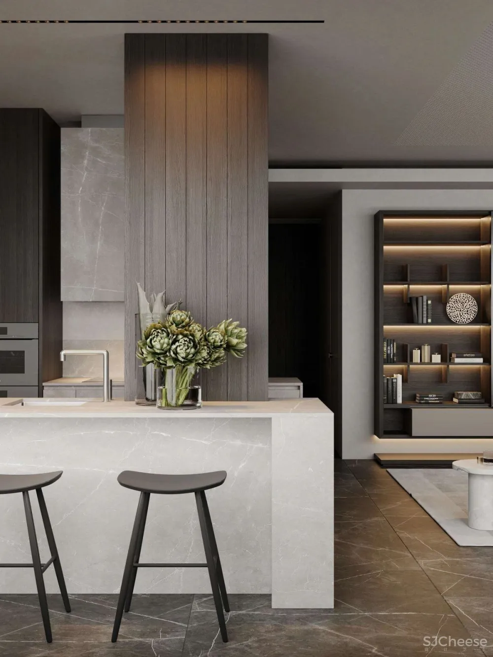 撞色高级灰私宅,彰显极简生活的至高美学!