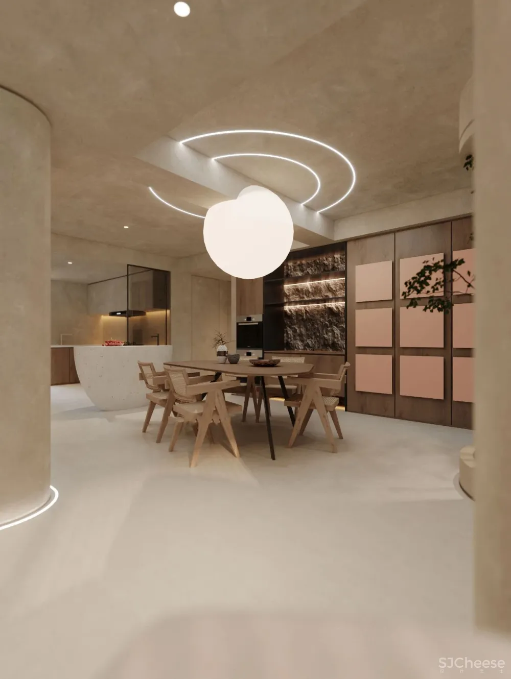 现代设计美学撞上侘寂风,演绎自然的设计美学!