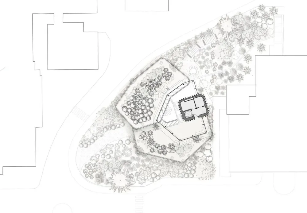 Heatherwick 新作‘麦琪癌症护理中心’，三座‘花盆’