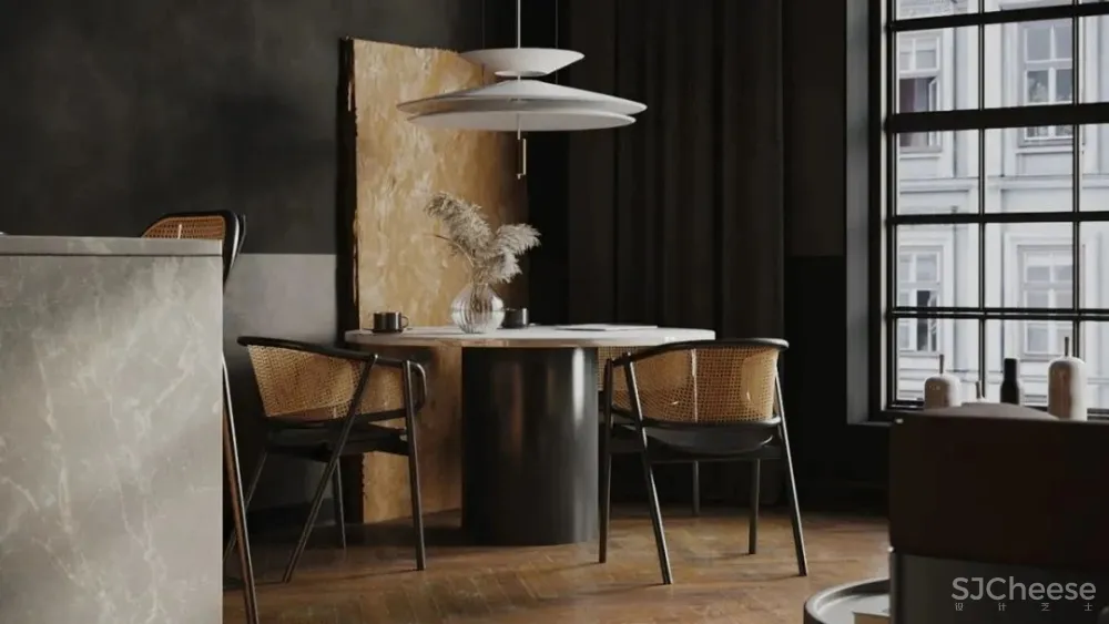 芥末黄 高雅灰住宅,编织优雅知性生活!