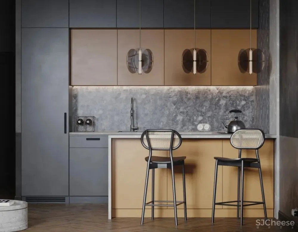 芥末黄 高雅灰住宅,编织优雅知性生活!