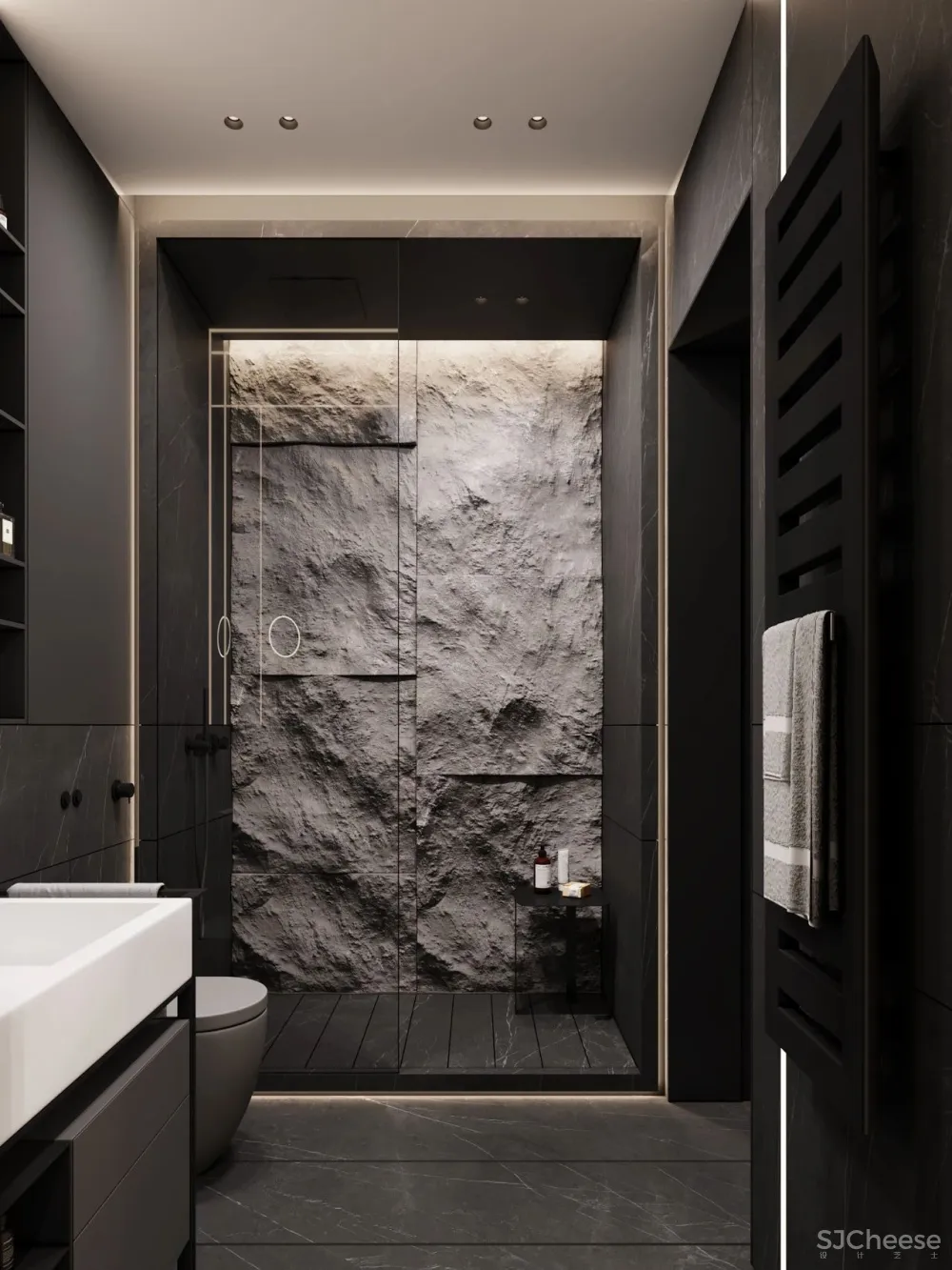 147㎡带露台的顶层复式 高级灰,气场一流!