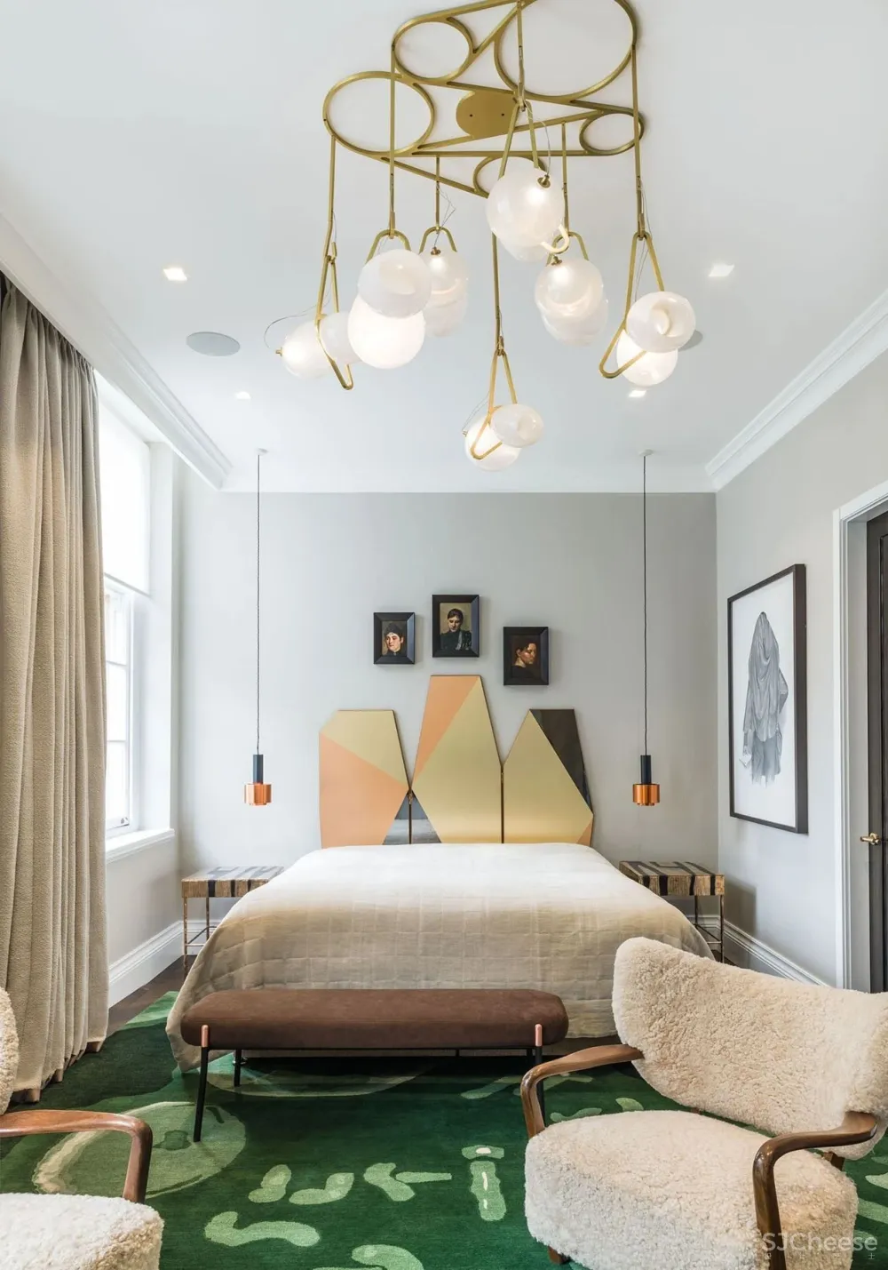 【搭-配】South Audley Street Apartment 艺术与功能性的完美结合