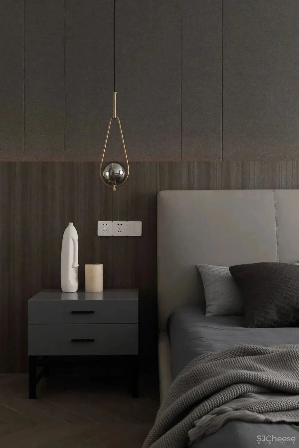 232㎡现代风的家,中西厨分离 隐形门,构建理性克制之美!