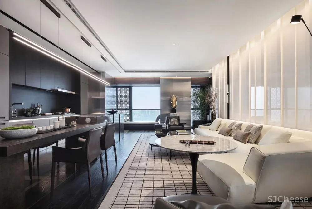 三套轻奢风豪宅样板房,细节成就高品质!