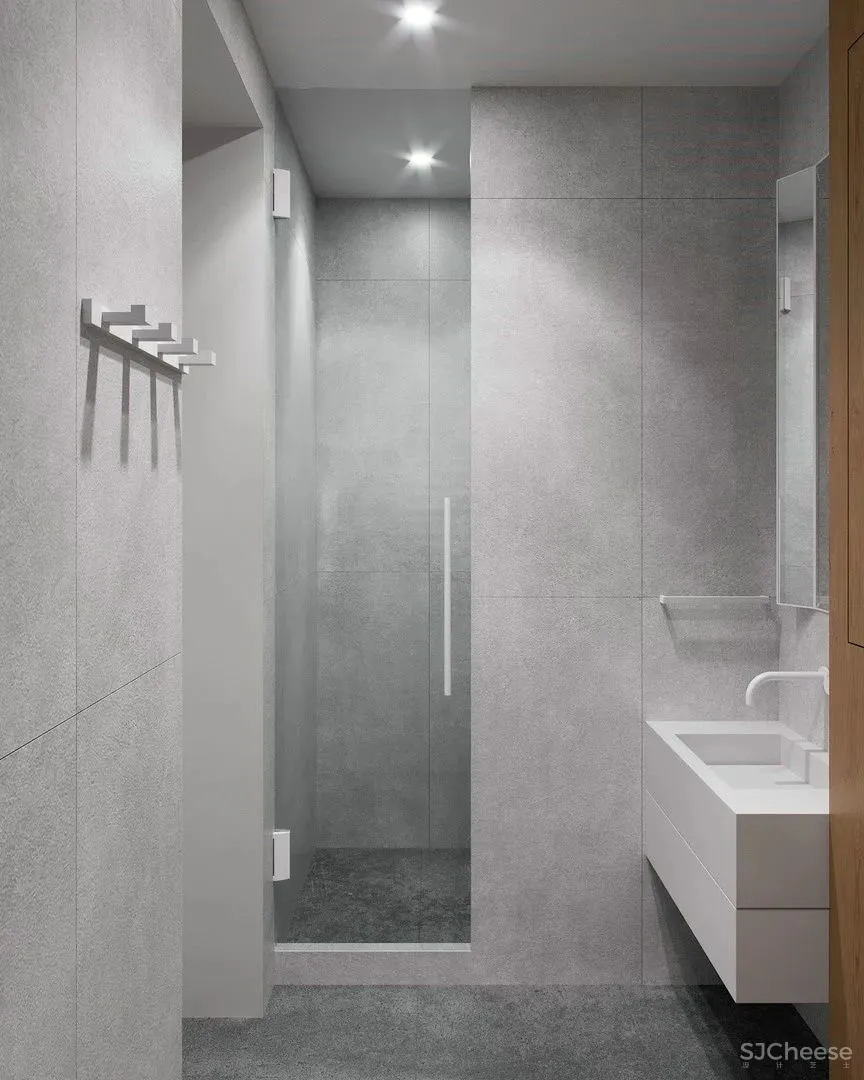 白墙太单调,用水磨石做墙面更显精致