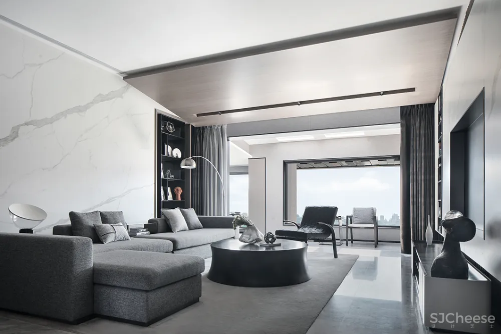 200㎡简雅高级灰，气质非凡的设计格调！