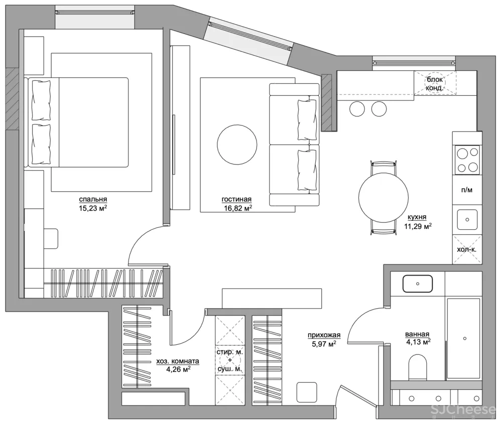 小户型的极致设计,颜值不输大宅