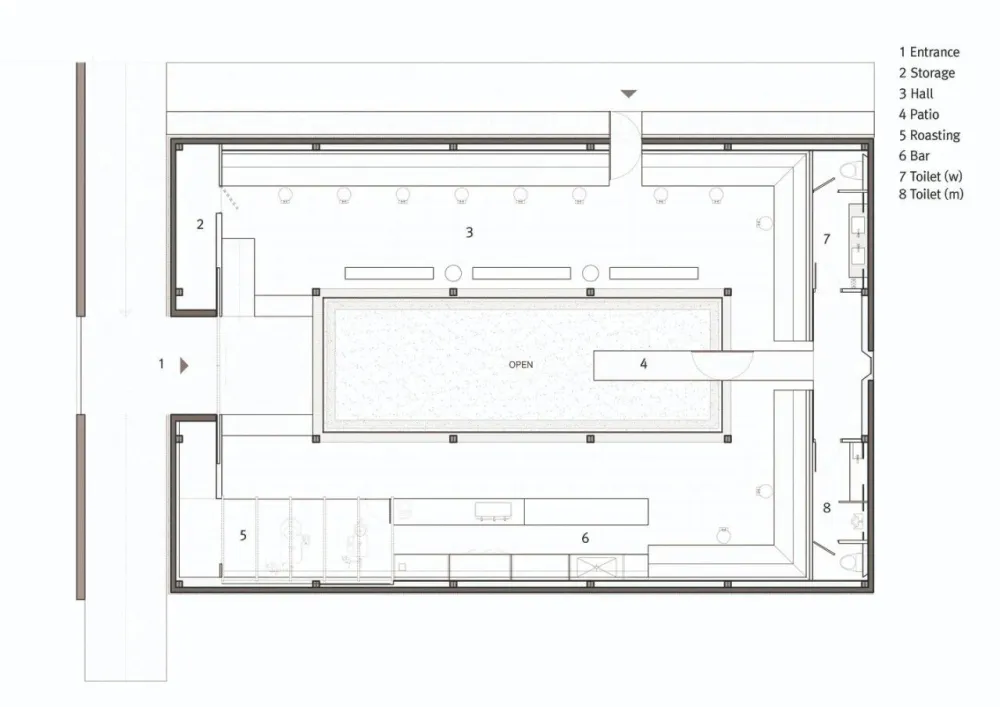 LEEDO SAU咖啡店,城市中‘抽离’空间 ATMOROUND