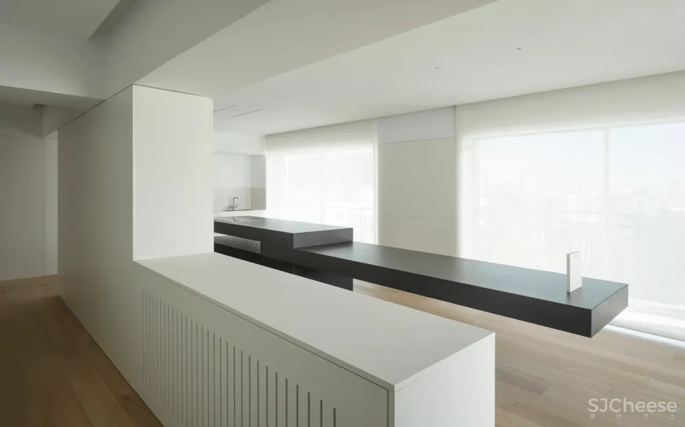 130㎡极简白, 线条简洁才更高级