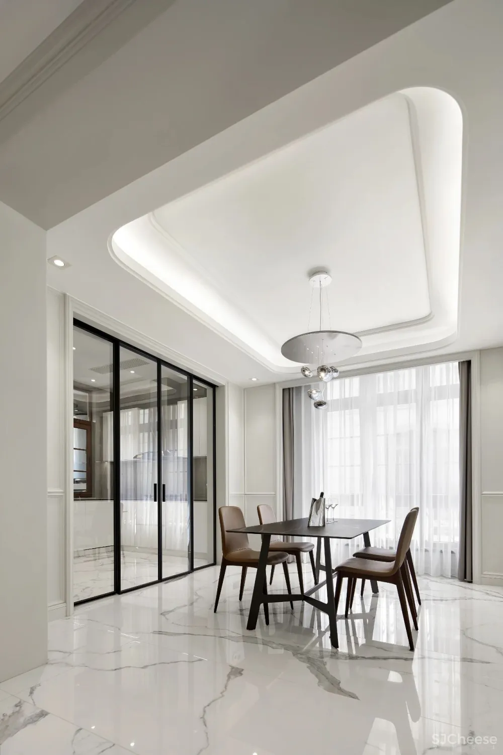 500㎡简白别墅，淡雅雍容，这才是85后向往的家！