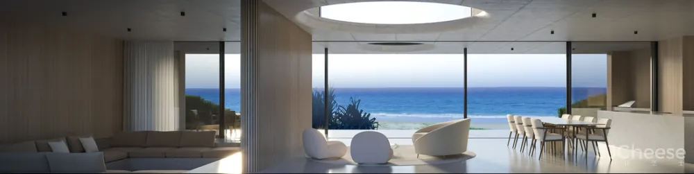 8组住宅效果图,原来大户型更适合极简风!