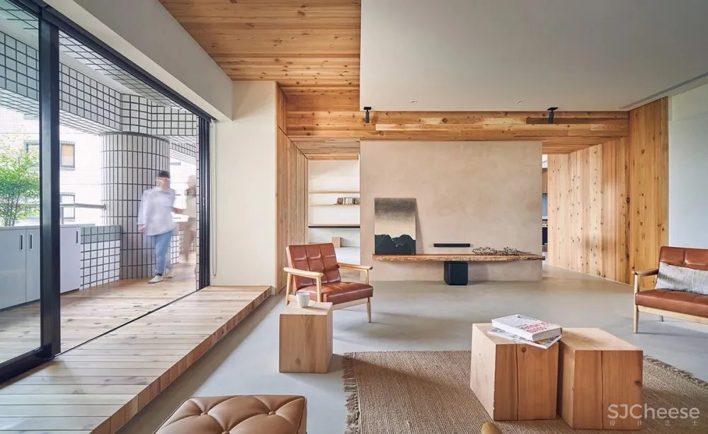 224.4㎡老宅改造:佛系清雅宅,原木自然居