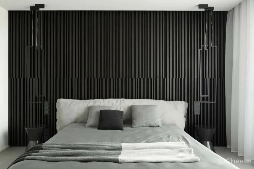 黑白极简顶层公寓，打造一流的低奢气场!