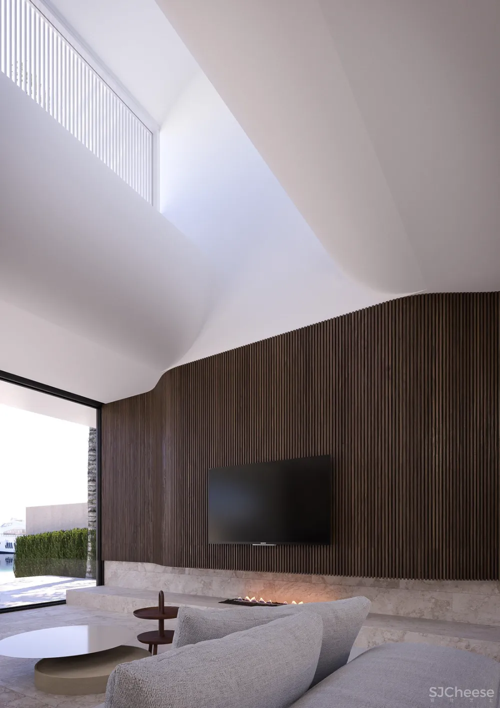 8组住宅效果图,原来大户型更适合极简风!