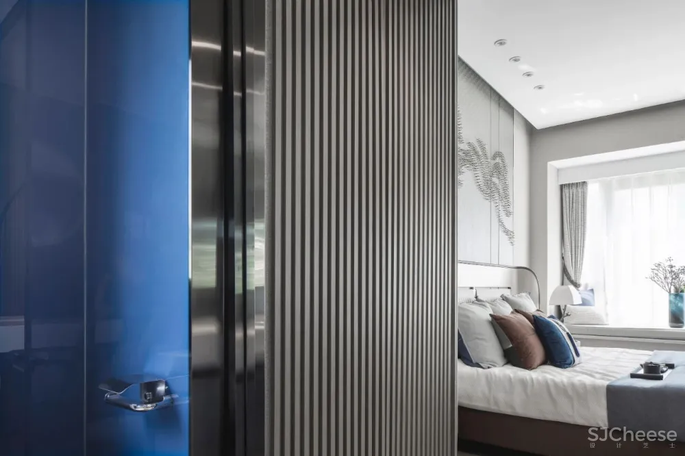 170㎡意式简约大平层,江山蓝的志趣雅馨!