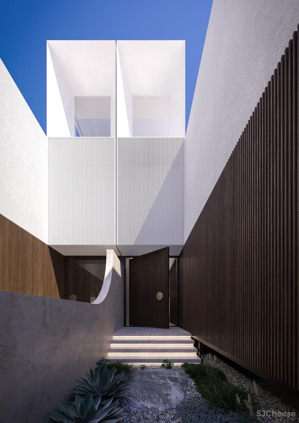 8组住宅效果图,原来大户型更适合极简风!