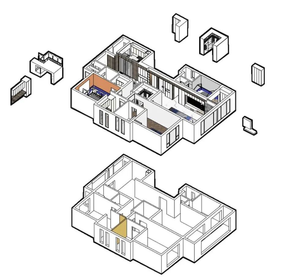 184m²格调之家,删繁就简,黑白灰之间也有你意想不到的斑斓!