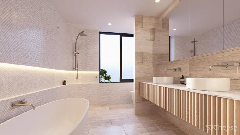 8组住宅效果图,原来大户型更适合极简风!