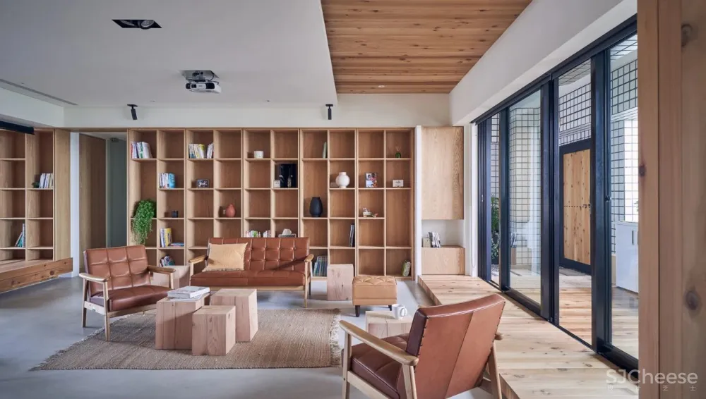 224.4㎡老宅改造:佛系清雅宅,原木自然居