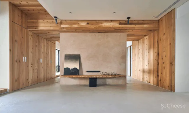 224.4㎡老宅改造:佛系清雅宅,原木自然居