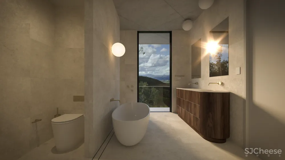 8组住宅效果图,原来大户型更适合极简风!