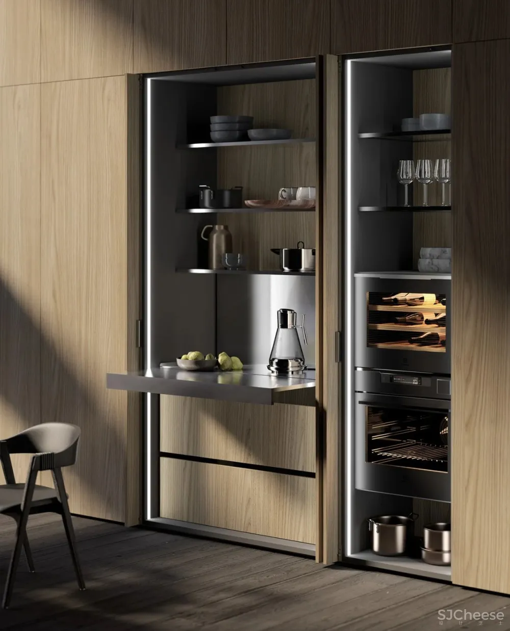 studiopodrini新作 高级灰奢华厨房