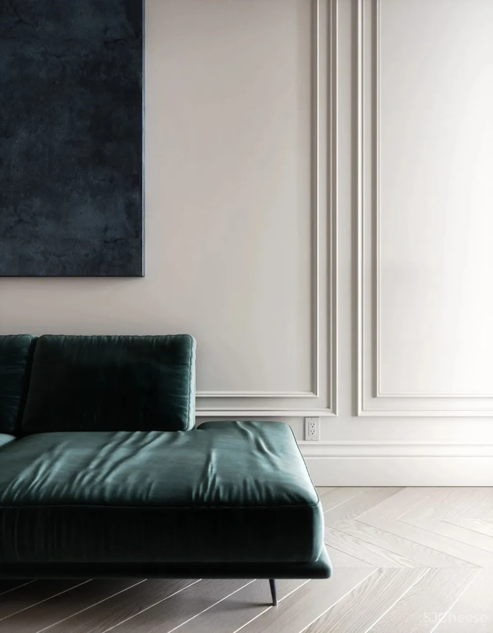 60㎡二房一厅,新古典的优雅气派!