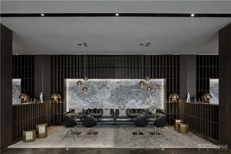 锋尚设计:流动的光与影 滨河珑府销售中心! 中国国际室内设计年鉴