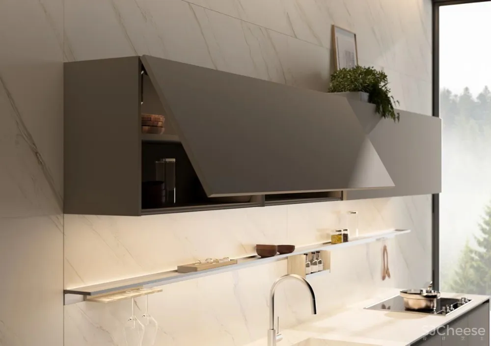 studiopodrini新作 高级灰奢华厨房