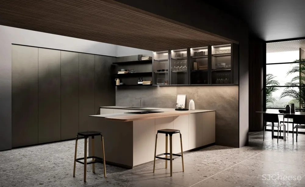 studiopodrini新作 高级灰奢华厨房