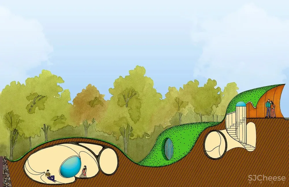 墨西哥发现原始洞穴屋？他将奇幻设想变成浪漫现实