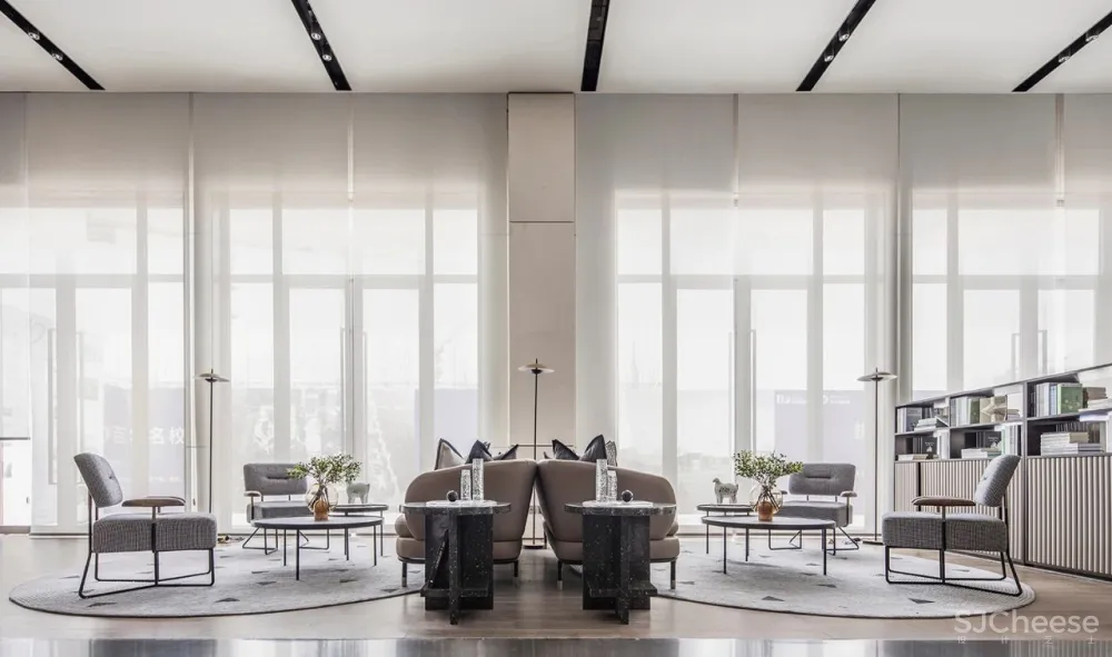 售楼处摒弃营销感,有温度的设计,打造场景式社区空间