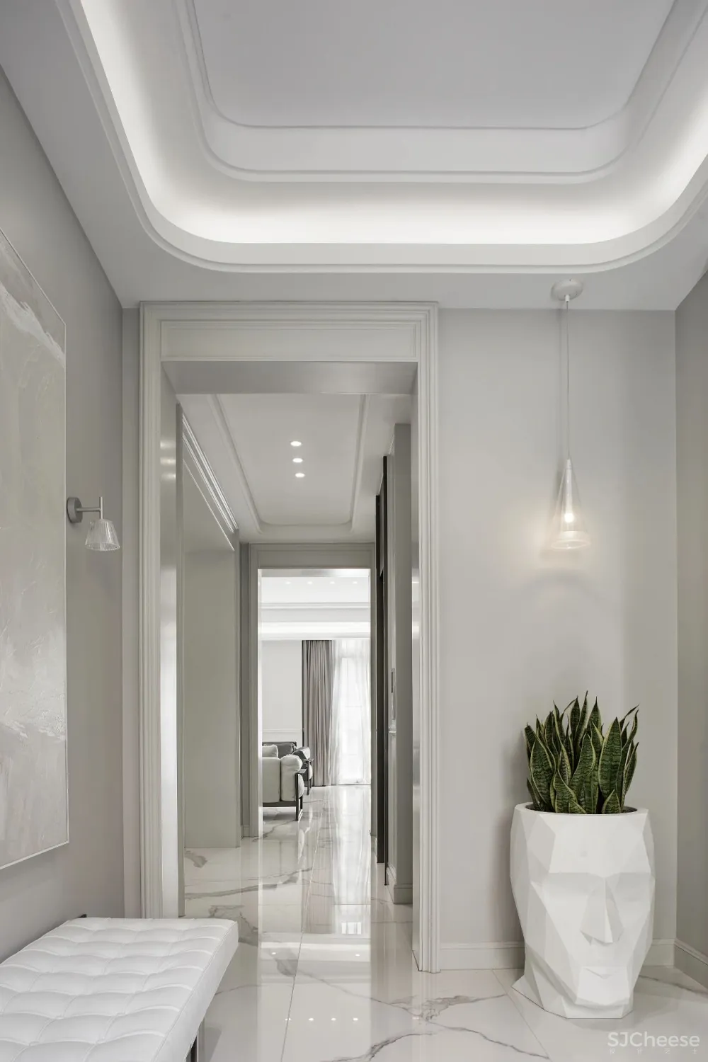 500㎡简白别墅，淡雅雍容，这才是85后向往的家！