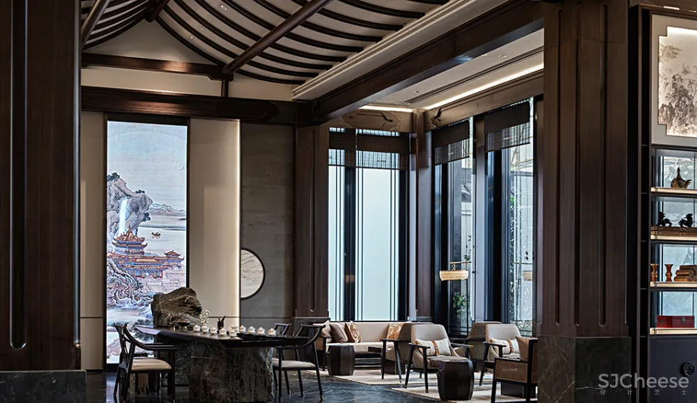 吴文粒:1745㎡绝美中式庭院,一帘诗意、四水归情!