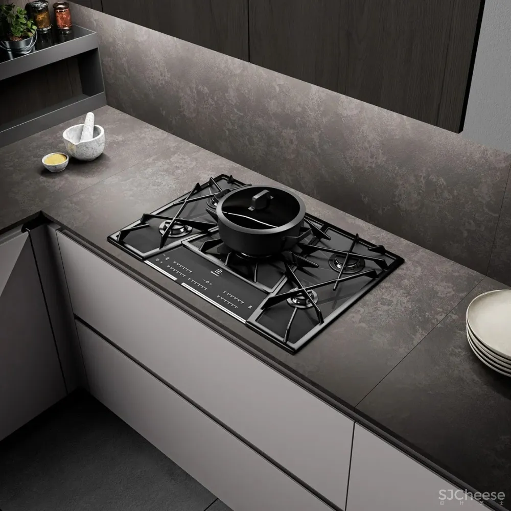 studiopodrini新作 高级灰奢华厨房