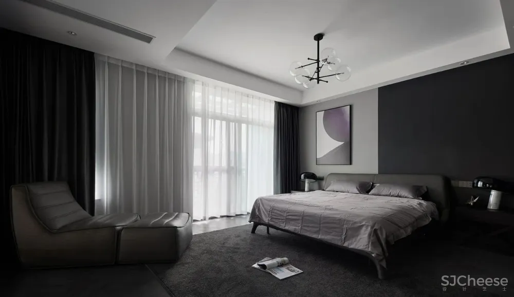 280㎡暗色系私宅,比“高级灰”更有格调!