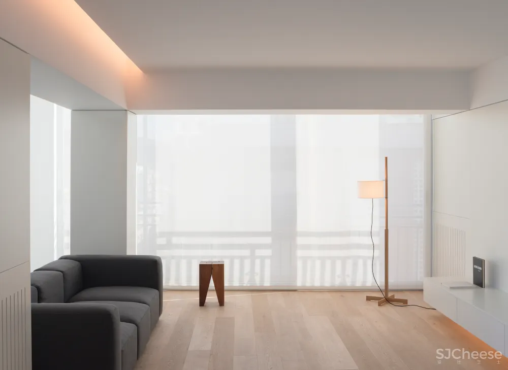 130㎡极简白, 线条简洁才更高级