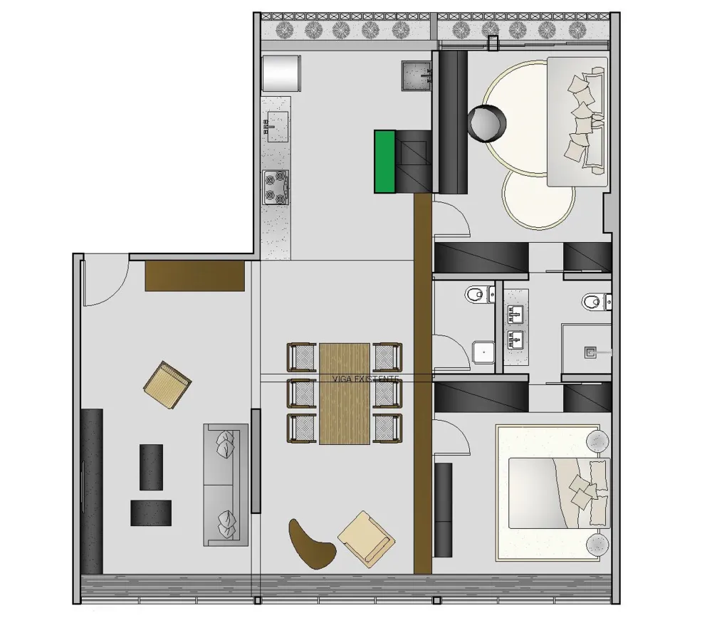 110㎡ 拆了隔墙,小三房秒变大平层!
