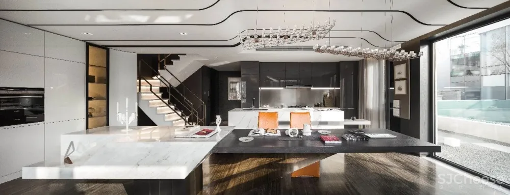 400m²“超美学”叠拼样板间,解密奢华墅作之空间狂想!